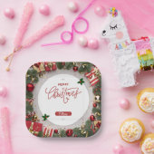 Festive Holiday Celebration Party Design Pappteller (Party)