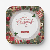 Festive Holiday Celebration Party Design Pappteller (Vorderseite)