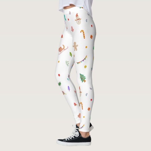 Festive Holiday Christmas Leggings Pants for Women (Links)