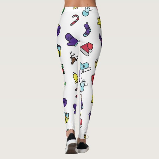 Festive Holiday Christmas Leggings Pants for Women (Rückseite)