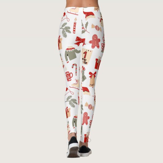 Festive Holiday Christmas Pants for Women Leggings (Rückseite)