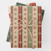 Festive Holiday Gift Wrap with Snowflakes Geschenkpapier Set (Beispiel)