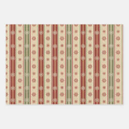 Festive Holiday Gift Wrap with Snowflakes Geschenkpapier Set