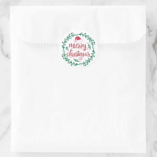 Festive Holiday Gifts, Apparel & Decor Runder Aufkleber (Tasche)