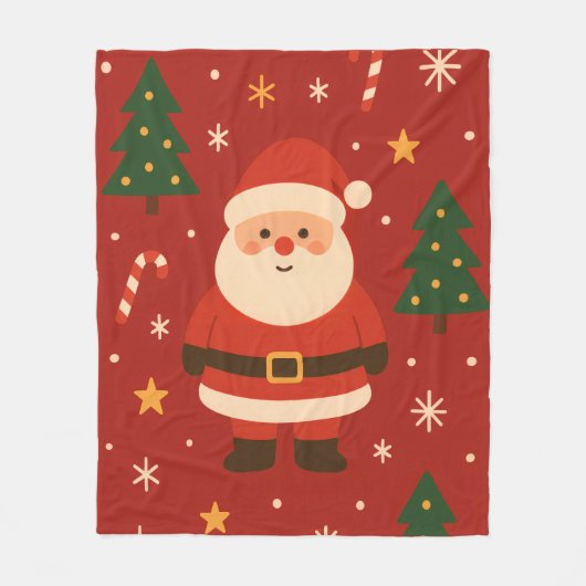 Festive Holiday Glow Fleecedecke (Vorderseite)