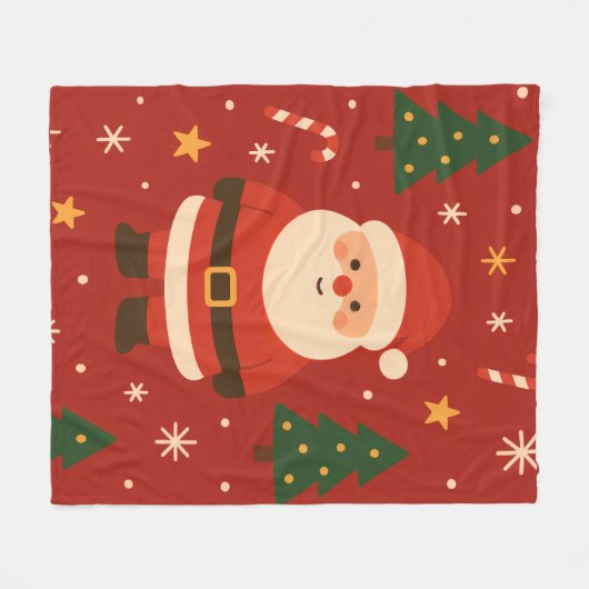 Festive Holiday Glow Fleecedecke (Vorderseite (Horizontal))