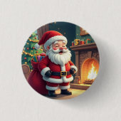 Festive Holiday Home Accent - Christmas Decorative Button (Vorderseite)