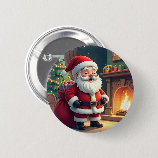Festive Holiday Home Accent - Christmas Decorative Button (Vorne & Hinten)