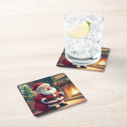 Festive Holiday Home Accent - Christmas Decorative Rechteckiger Pappuntersetzer (Vor Ort)