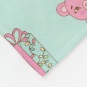 Festive Holiday Pastel Black Ballerina Teddy Bears Fleecedecke (Ecke)