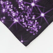 Festive Holiday Purple Christmas Trees Bows Fleecedecke (Ecke)
