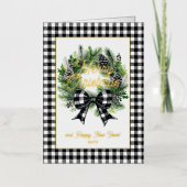 Festive Holiday Wreath Merry Christmas Non-Photo (Vorderseite)