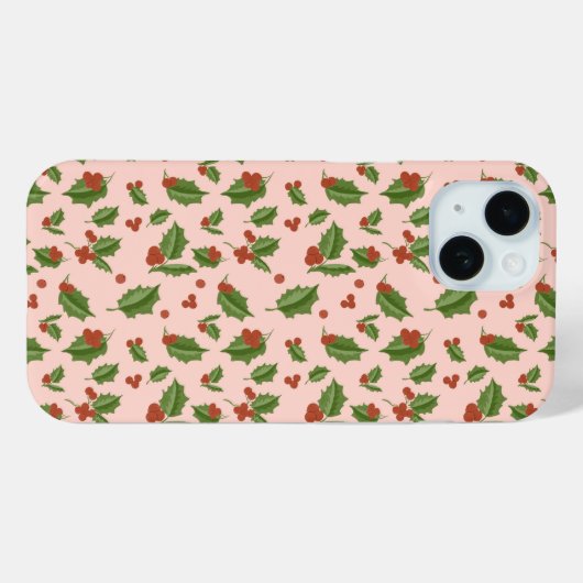 Festive Holly Berry Phone Case (Rückseite (Horizontal))