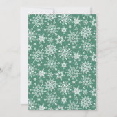 Festive Holly Berry Weihnachtsfeiertage BRUNCH Einladung (Rückseite)