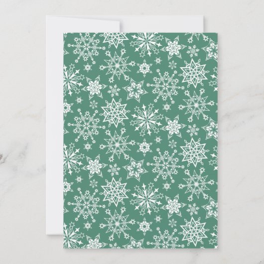 Festive Holly Berry Weihnachtsfeiertage BRUNCH Einladung (Rückseite)