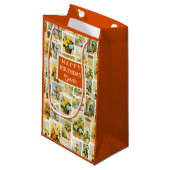 Festive Italian Pattern Small  Kleine Geschenktüte (Vorderseite Schrägansicht)