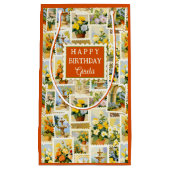 Festive Italian Pattern Small  Kleine Geschenktüte (Vorderseite)