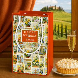 Festive Italian Pattern Small  Kleine Geschenktüte