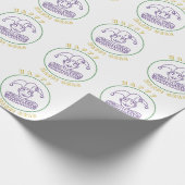 Festive Jester - Mardi Gras - Carnival Celebration Geschenkpapier (Ecke)