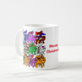Festive Jolly Meowy Weihnachtskatzen Kaffeetasse