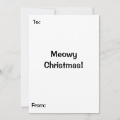 Festive Jolly Meowy Weihnachtskatzen Karte (Rückseite)