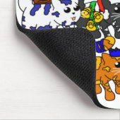Festive Jolly Meowy Weihnachtskatzen Mousepad (Ecke)
