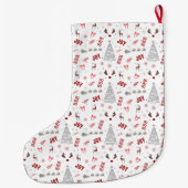 Festive Joy Christmas – Santa, Reindeer & Ho Ho Ho Großer Weihnachtsstrumpf (Rückseite)