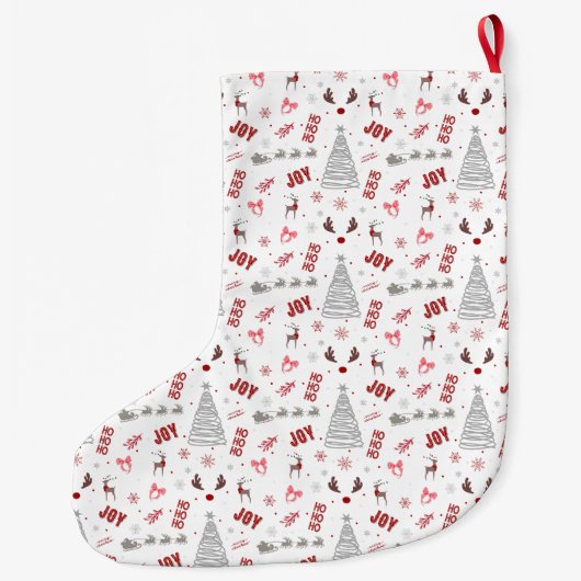 Festive Joy Christmas – Santa, Reindeer & Ho Ho Ho Großer Weihnachtsstrumpf (Rückseite)