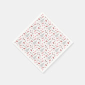 Festive Joy Christmas – Santa, Reindeer & Ho Ho Ho Serviette (Ecke)