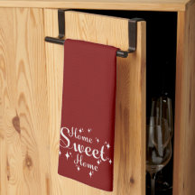 Festive Kalligraphie und Sterne "Zuhause Sweet Zuh