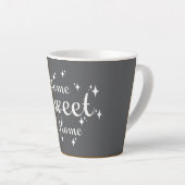 Festive Kalligraphie und Sterne "Zuhause Sweet Zuh Milchtasse (Rechte Ecke)