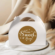 Festive Kalligraphie und Sterne "Zuhause Sweet Zuh