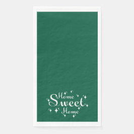 Festive Kalligraphie und Sterne "Zuhause Sweet Zuh Serviette