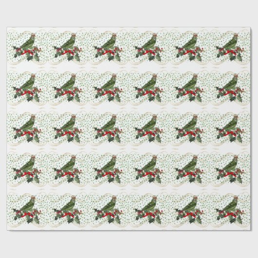 Festive King Bird Geschenkpapier (Flach)