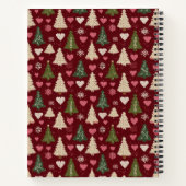 Festive Knitted Style Christmas Pattern Memory Notizblock (Rückseite)