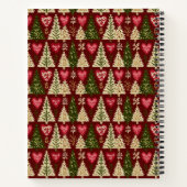 Festive Knitted Style Christmas Pattern Memory Notizblock (Rückseite)