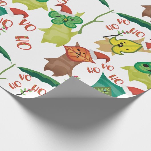 Festive Korok Santas Geschenkpapier (Ecke)