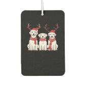 Festive Kuvasz � Christmas Pattern Classic T-Shirt Autolufterfrischer (Vorderseite)