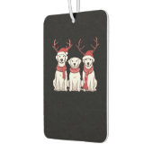 Festive Kuvasz � Christmas Pattern Classic T-Shirt Autolufterfrischer (Links)