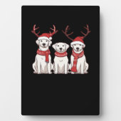 Festive Kuvasz � Christmas Pattern Classic T-Shirt Fotoplatte (Vorderseite)
