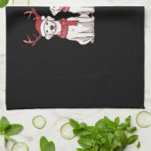 Festive Kuvasz � Christmas Pattern Classic T-Shirt Geschirrtuch (Gefaltet)