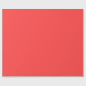 Festive, lebendige Korallenfarbe Geschenkpapier (Flach)