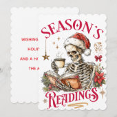 Festive Lektüre  Feiertagskarte (Vorne/Hinten)