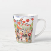 FESTIVE LIGHTS Chow dog panda lantern festival Milchtasse (Rechts)