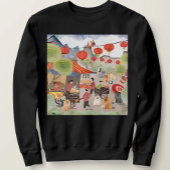 FESTIVE LIGHTS Chow dog panda lantern festival Sweatshirt