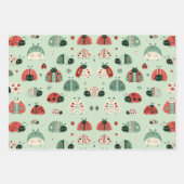 Festive Little Bugs Geschenkpapier Set (Vorderseite 3)