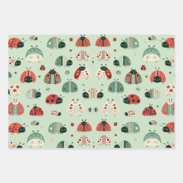 Festive Little Bugs Geschenkpapier Set