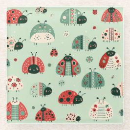 Festive Little Bugs Glasuntersetzer