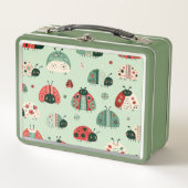 Festive Little Bugs Metall Brotdose (Vorderseite)