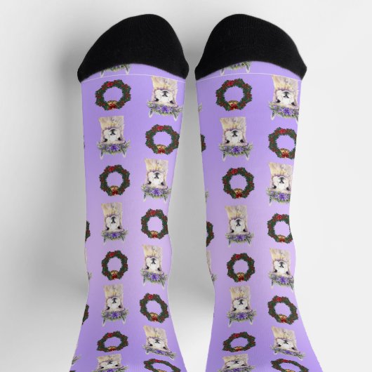 Festive Llama Luxe Socken (Oben)